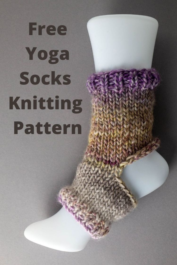 Yoga Socks Free Knitting Pattern